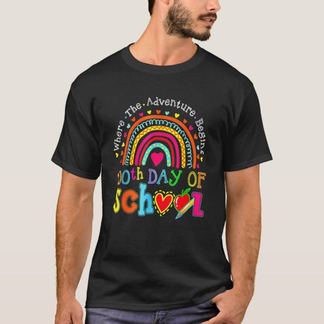 Camiseta 100º Dia De Professora Escolar 100 Dias Mais Intel (Frente)