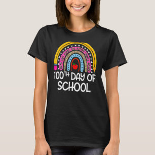 Camiseta 100º Dia De Professora Escolar 100 Dias Mais Intel