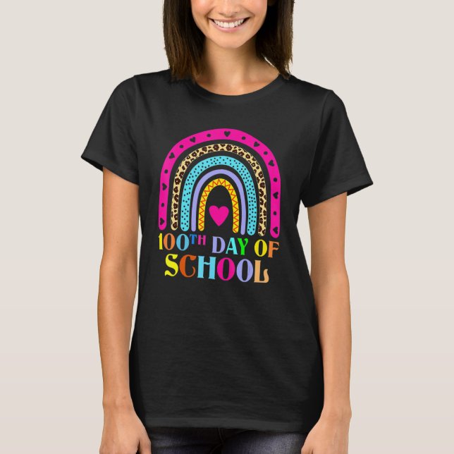 Camiseta 100º Dia De Professora Escolar 100 Dias Mais Intel (Frente)