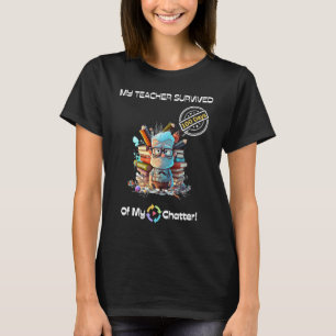 Camiseta 100º Dia de Professores Alunos Família Feliz Escol