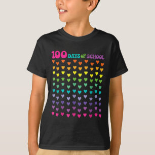 Camiseta 100º Dia de Professores Crianças 100 Dias de Matem