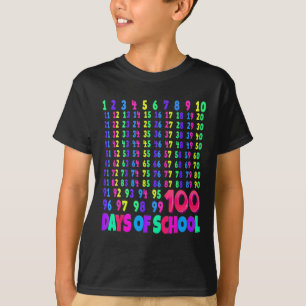 Camiseta 100º Dia de Professores Crianças 100 Dias de Matem