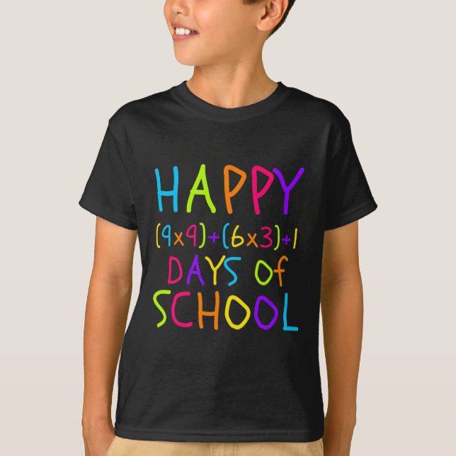 Camiseta 100º Dia De Professores Crianças De 100 Dias De Ma (Frente)