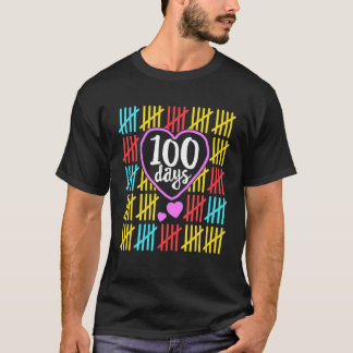 Camiseta 100º Dia De Professores Crianças Feliz 100