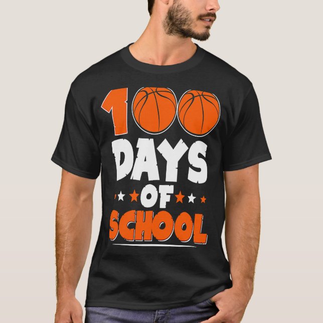 Camiseta 100º Dia de Professores de Basquete Escolares Estu (Frente)