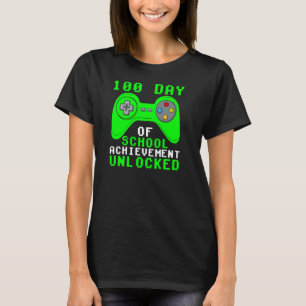 Camiseta 100º Dia De Realização Escolar Desbloqueado Para C