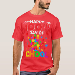 Camiseta 100º Dia do Professor de Autismo Escolar