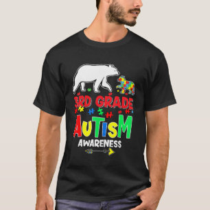 Camiseta 100º Dia Do Professor Do 3º Grau Autism 100 Dias S