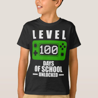 Camiseta 100º Dia dos Meninos Escolares 100 Dias de Jogos E