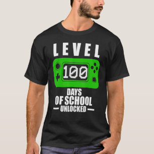 Camiseta 100º Dia dos Meninos Escolares 100 Dias de Jogos E