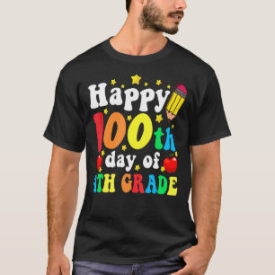 Camiseta 100º Dia dos Professores do 4º ano Felicidades Cri
