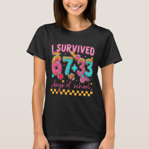 Camiseta 100º Dia Eu Sobrevivi 67 + 33 Dias De Escola Menin