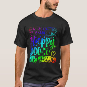 Camiseta 1000 Dias Mais Inteligentes Professor Do Quinto Gr