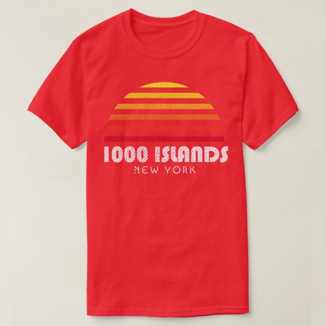 Camiseta 1000 Ilhas NY Sunset Mil Ilhas Nova Iorque (Frente do Design)