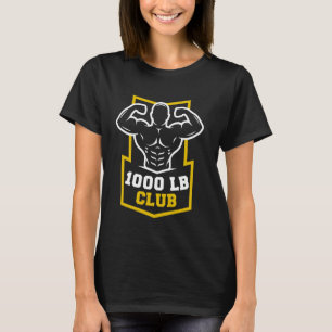 Camiseta 1000 Libras Clube Gym Weightelevadores 100