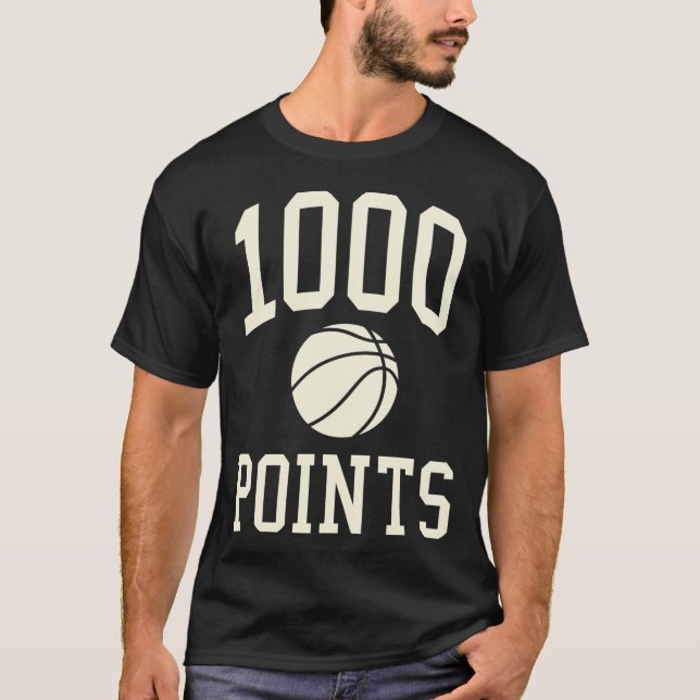 Camiseta 1000 Pontos de Basquete para Segundo grau de Prese (Frente)