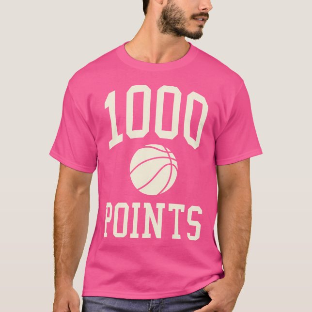 Camiseta 1000 Pontos de Basquete para Segundo grau de Prese (Frente)