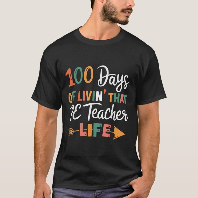Camiseta 100.º Dia da Educação Física De Professores De Pe (Frente)