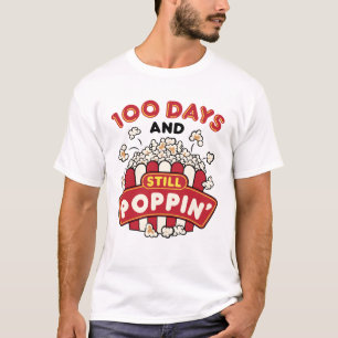 Camiseta 100.º Dia da Escola 100 Dias e ainda Poppin