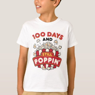 Camiseta 100.º Dia da Escola 100 Dias e ainda Poppin