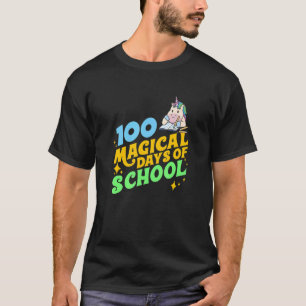 Camiseta 100.º Dia da Escola 100 Dias Mágicos Da Universida