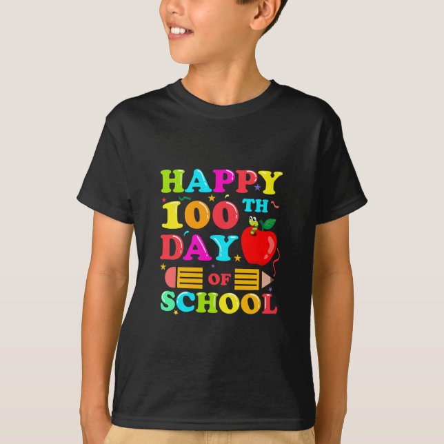 Camiseta 100.º dia da escola 2024 crianças (Frente)