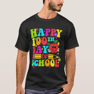 Camiseta 100.º Dia Da Escola Retro 100 Dias De Estudante De