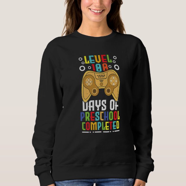 Camiseta 100.º dia de conclusão da pré-escola para jogadore (Frente)