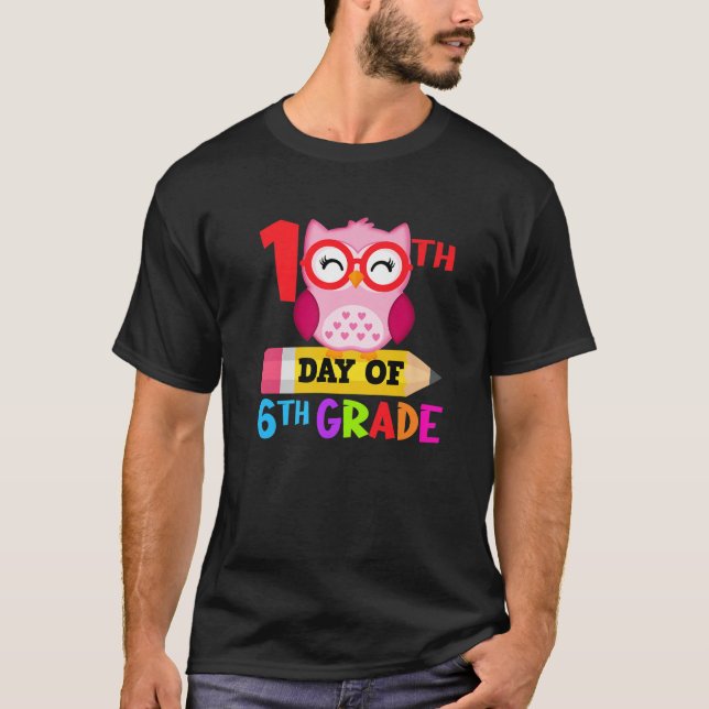 Camiseta 100. º Dia De Estudo De Professores De Dono De 6 G (Frente)