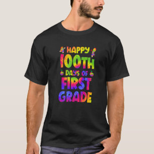 Camiseta 100.º Dia de Mais Inteligente Primeiro Grau 100 Di