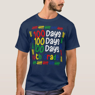 Camiseta 100.º Dia de Meninos do 6 da Escola Estudantes T