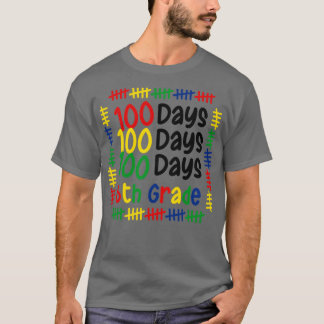 Camiseta 100.º Dia de Meninos do 6 da Escola Estudantes T