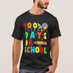 Camiseta 100.º Dia de Professores Crianças Felizes 100 D