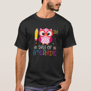 Camiseta 100. º dia do amante de coruja do 8. º ano Gift Ki