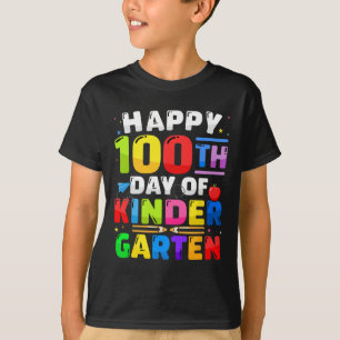 Camiseta 100.º Dia Do Jardim De Infância 100 Dias Para Cria