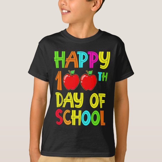 Camiseta 100.º Dia dos Professores Escolares 100 Dias 2022 (Frente)