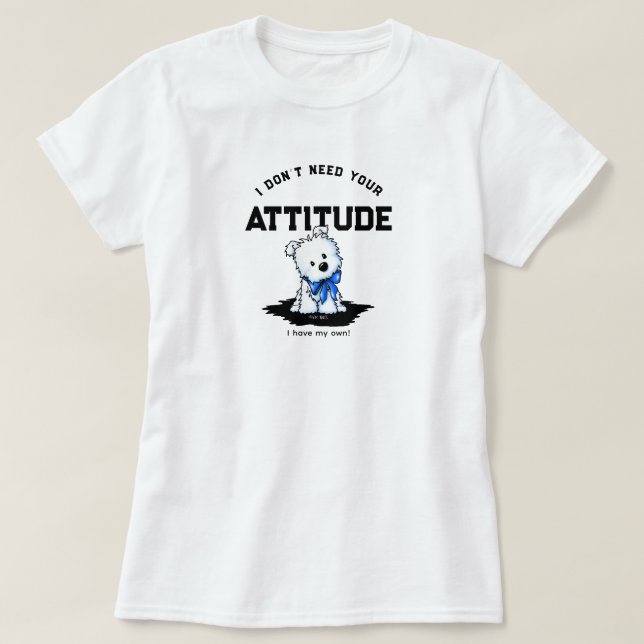 Camiseta 100% Algodão Cachorrinho Westie Terrier (Frente do Design)