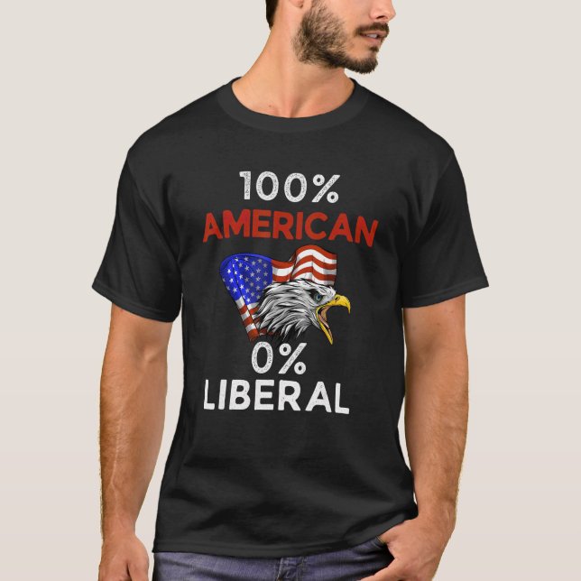 CAMISETA 100 AMERICAN 0 LIBERAL (Frente)