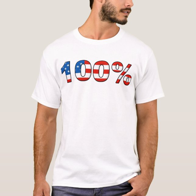Camiseta 100% Americana (Frente)