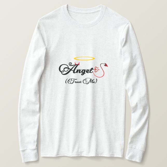 Camiseta 100% Anjo (Frente do Design)