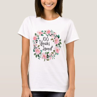 Camiseta 100 Anos Amavam Homens Mulheres 100 Anos Legal 100