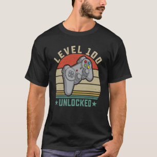 Camiseta 100 anos BDay Son Boy Gamer 100.º aniversário de 1