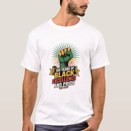 Camiseta 100 Anos de Excelência Negra