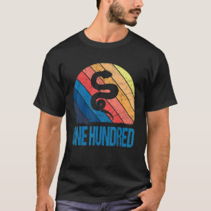 Camiseta 100 anos de idade 100. Aniversário Cobra réptil