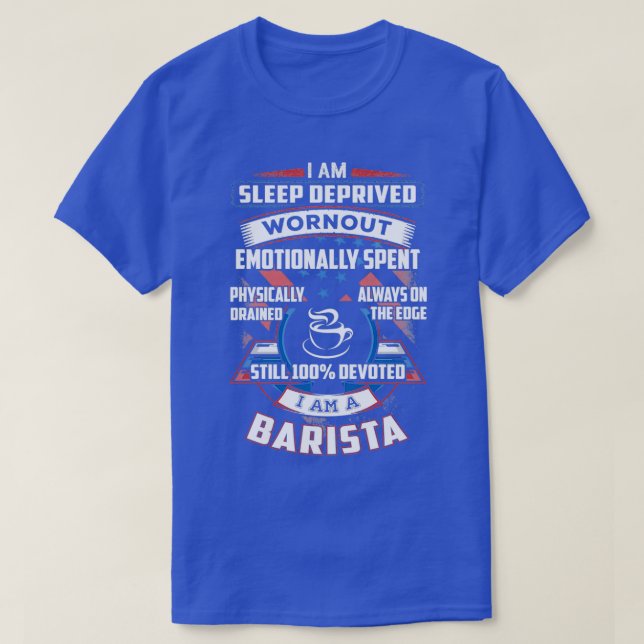 Camiseta 100 Barista Devotada (Frente do Design)