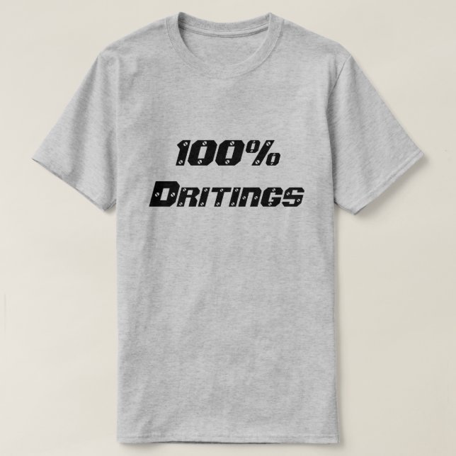 Camiseta 100% bêbado| 100% bêbado (Frente do Design)