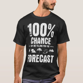 Camiseta 100 Chances De Eu Dizer A Previsão - Meteor