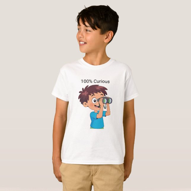 Camiseta 100% Curious  (Frente Completa)