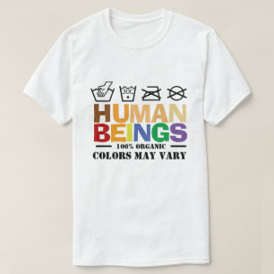 Camiseta 100% das cores humanas podem variar a igualdade