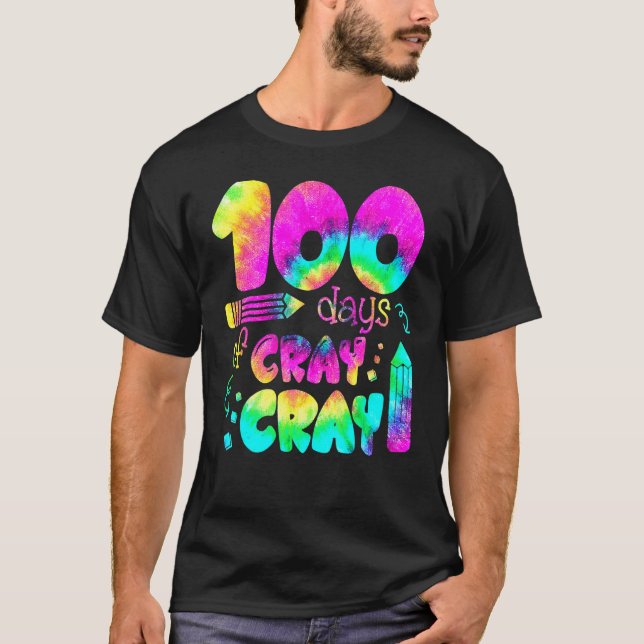 Camiseta 100 Days Cray Cray Buffalo Plaid 100th Day Of Scho (Frente)